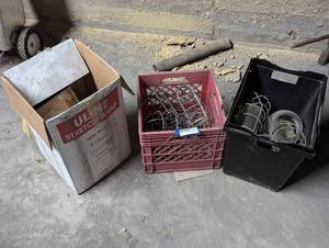 lot 314 image: Mixed Lot of Vintage Outdoor Dock Lighting, Cups, and MORE...