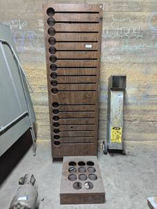 lot 305 image: Custom Commercial Wine and Wine Glass Holder