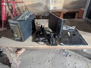 lot 337 image: Mixed Tech Lot Including Computers, Monitors, and Base Stands