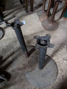 lot 234 image: Set of 2 Metal Table Bases