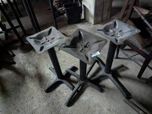 lot 229 image: Set of 3 Metal Table stands