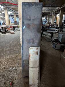 lot 250 image: Large Metal Bartop and 2 PC Plastic Tapping Block