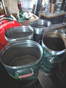 lot 274 image: 4 PC Commercial DeCoty Tea Dispenser Set