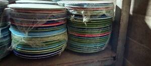 lot 49 image: Lot of Multi-colored Christmas Decorative Plates