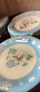 lot 50 image: Lot of Multi-colored Christmas Decorative Plates
