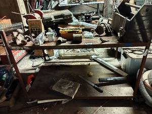 lot 286 image: 2-Tier Woodworking Table (35x52)