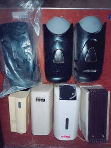 lot 149 image: Mixed 7 PC Commercial Automated Hand Sanitizing Dispensers Including Enviromaster and Fikes