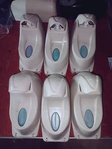 lot 148 image: 6 pc Commercial SSDC Mystic Foaming Anti-Bacterial Hand Soap Dispensers