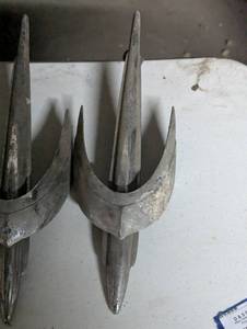 lot 401 image: Set of 2 Mercury Chrome Ford Hood Ornaments