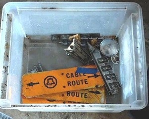 lot 415 image: Vintage Cable Route and Car Parts