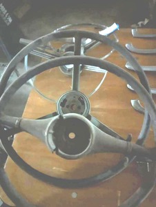 lot 400 image: Vintage Steering Wheels years and makes unknown 50s-70s