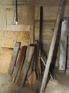 lot 7 image: Mixed Lot of Wood Includes 2x10 rough cut, panel sheets and more