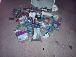 lot 295 image: Mixed Lot of Bagged Plumbing Parts Including Seat Washer, Squeeze Valve, and MORE...