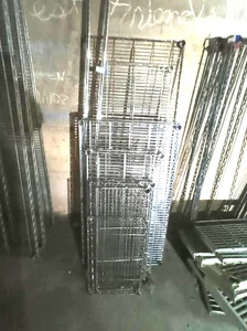 lot 206 image: Multi Size Wire Shelf Storage Racks