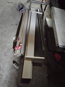 lot 187 image: Mixed Lot of 2 Vintage Foot Boards and 5 Window Panels