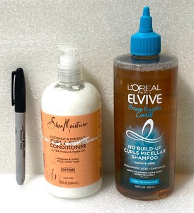lot 45 image: Lot Of 2 New - (1) Loreal Paris Elvive Shampoo & (1) Shea Moisture Conditioner - As Shown