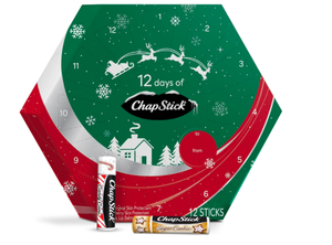 lot 51 image: New Other ChapStick 12 Days Holiday Advent Calendar Lip Balm Gift Set, 12 Ct - As Shown