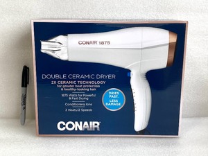 lot 57 image: New Other Conair Double Ceramic Hair Dryer With 3 Heat & 2 Speed Settings - As Shown
