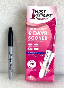 lot 62 image: New Other First Response Test & Confirm Pregnancy Test, 2 Ct - As Shown