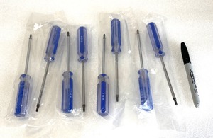lot 70 image: Lot Of 8 New - CR-V Hexagon Torx T15 7 Screwdriver Repair Open Tool - As Shown