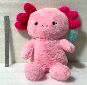 lot 88 image: New With Tags Hug Me 14 Light Up Axolotl Plush Stuffed Animal With Light Up Cheeks - As Shown - Retails $28