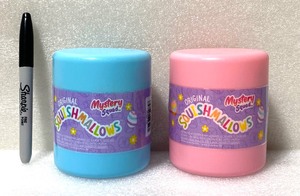 lot 90 image: Lot Of 2 - New Squishmallows Mystery Squad Capsule With 4 Toy, 1 Toy Each Capsule - As Shown