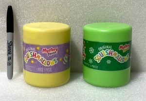 lot 91 image: Lot Of 2 - New Squishmallows Mystery Squad Capsule With 4 Toy, 1 Toy Each Capsule - As Shown