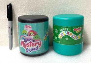 lot 95 image: Lot Of 2 - New Squishmallows Mystery Squad Capsule With 4 Toy, 1 Toy Each Capsule - As Shown