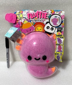 lot 102 image: New With Tags Fluffie Stuffiez Small Plush, Axolotl - As Shown