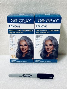 lot 120 image: Lot Of 2 - New Go Gray Revitalizing Treatment Hair Color Remover, 2 Fl Oz Each - As Shown - Total Retail $30