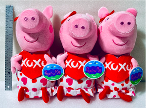 lot 141 image: Lot Of 3 - New With Tags Just Play Peppa Pig 15 Celebration of Love Plush Stuffed Animal - As Shown - Total Retail $42