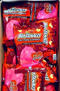 lot 159 image: Lot Of 33 - New Hot Tamales Cotton Candy Fierce Cinnamon, .3 Oz Per Bag - As Shown - Total Retail $330