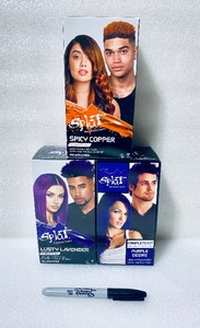 lot 165 image: Lot Of 3 New - Splat Hair Color Complete Kit - As Shown - Total Retail $30
