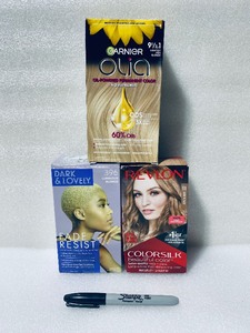 lot 170 image: Lot Of 3 New - (1) Revlon, (1) Garnier & (1) Dark & Lovely Hair Color - As Shown