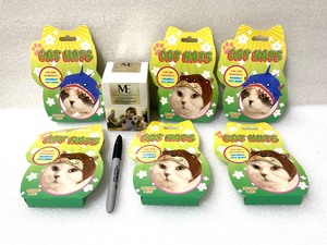lot 177 image: Lot Of 7 New - (6) Cat Hats & (1) Pet Selfie Prop - As Shown