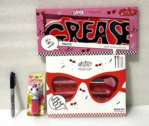 lot 179 image: Lot Of 3 New - Grease Revolution Brush & Palette Set With Lip Balm - As Shown
