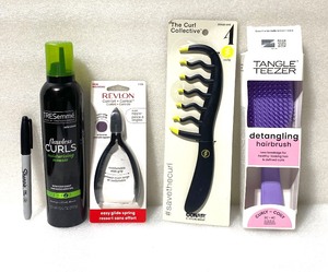 lot 180 image: Lot Of 4 New Other - (2) Hair Brushes, (1) Nail Nipper & Moisturizing Mousse - As Shown