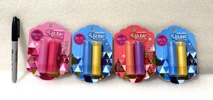 lot 186 image: Lot Of 4 New - EOS Holiday Collection Lip Balm - As Shown