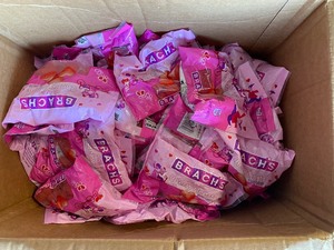 lot 292 image: Lot Of 40 - New Brachs Jube Jel Cherry Hearts, 12 Oz Per Bag - As Shown