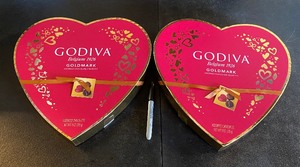 lot 303 image: Lot Of 2 New - Godiva Belgium 1926 Goldmark Assorted Chocolate Creations, 9 Oz Each Box - As Shown