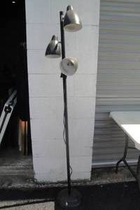 lot 46 image: Black Pole Lamp with 3 Lights, About 63 High