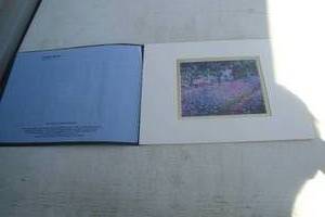 lot 68 image: Gallery Collectible, Claude Monet Frameable Matted Print, The Artists Garden at Giverny, Print is 6in.in. x 5in. Mat is 12in. x 9in.