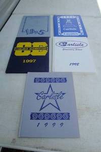lot 76 image: 5- Carlisle Elementary Coyotes Yearbooks, Years 1994-1998