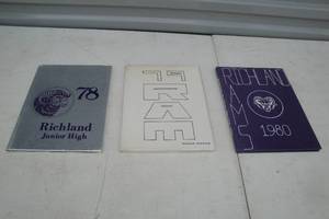 lot 79 image: 3- Richland Jr. High Yearbooks, Years 1978, 1979, 1980