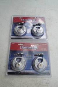 lot 87 image: 2- Packs Chateau Security Locks, 2-Locks and Keys Per Pack, Model C870-2
