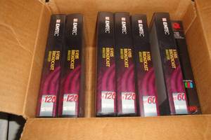 lot 55 image: 7 Blank VHS Tapes, 3- 60 Min., 4- 120 Min