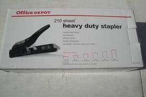 lot 95 image: Office Depot 210 Sheet Heavy Duty Stapler, New in Box, Still Banded.