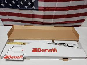 lot 17 image: NEW Benelli 11794 M4 H20 12GA Shotgun w 18.5 Barrel, Synthetic Stock & Ghost Ring Night Sights - Titanium, Model 11794
