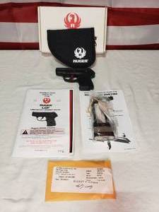 lot 42 image: Ruger LCP Lightweight Compact Pistol 380 Auto Pistol w 6 Round Magazine & Soft Case - Blued Steel