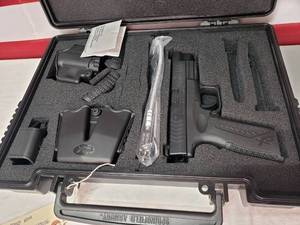 lot 50 image: Springfield XDM 45ACP Pistol w Extra Grips, Speed Loader, Magazine Holster, Gun Holster & Case